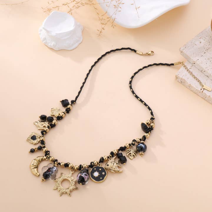 Necklace - Rosine for wholesale by Lovelika