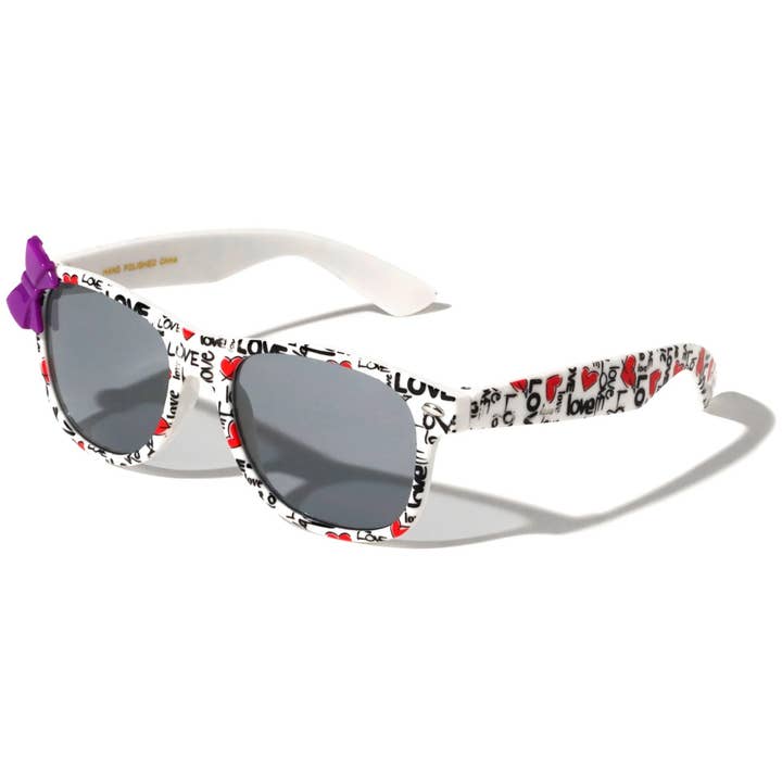 Weißer Bogen mit Grafikdruck für Kinder kw-10-bow für den Großhandel von Sunrayzz Imports