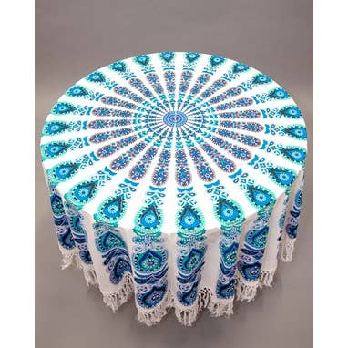 Mandala Tapestry Table cloth wall cover beach Round blanket for wholesale by OMSutra