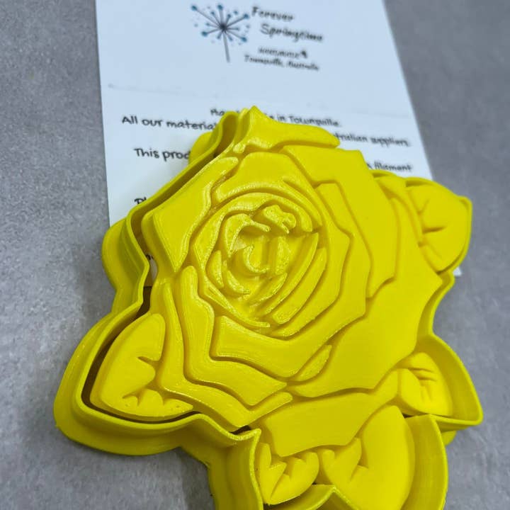 'Pointer ROSE' Cookie Cutter and Debosser Stamp for wholesale by Forever Springtime