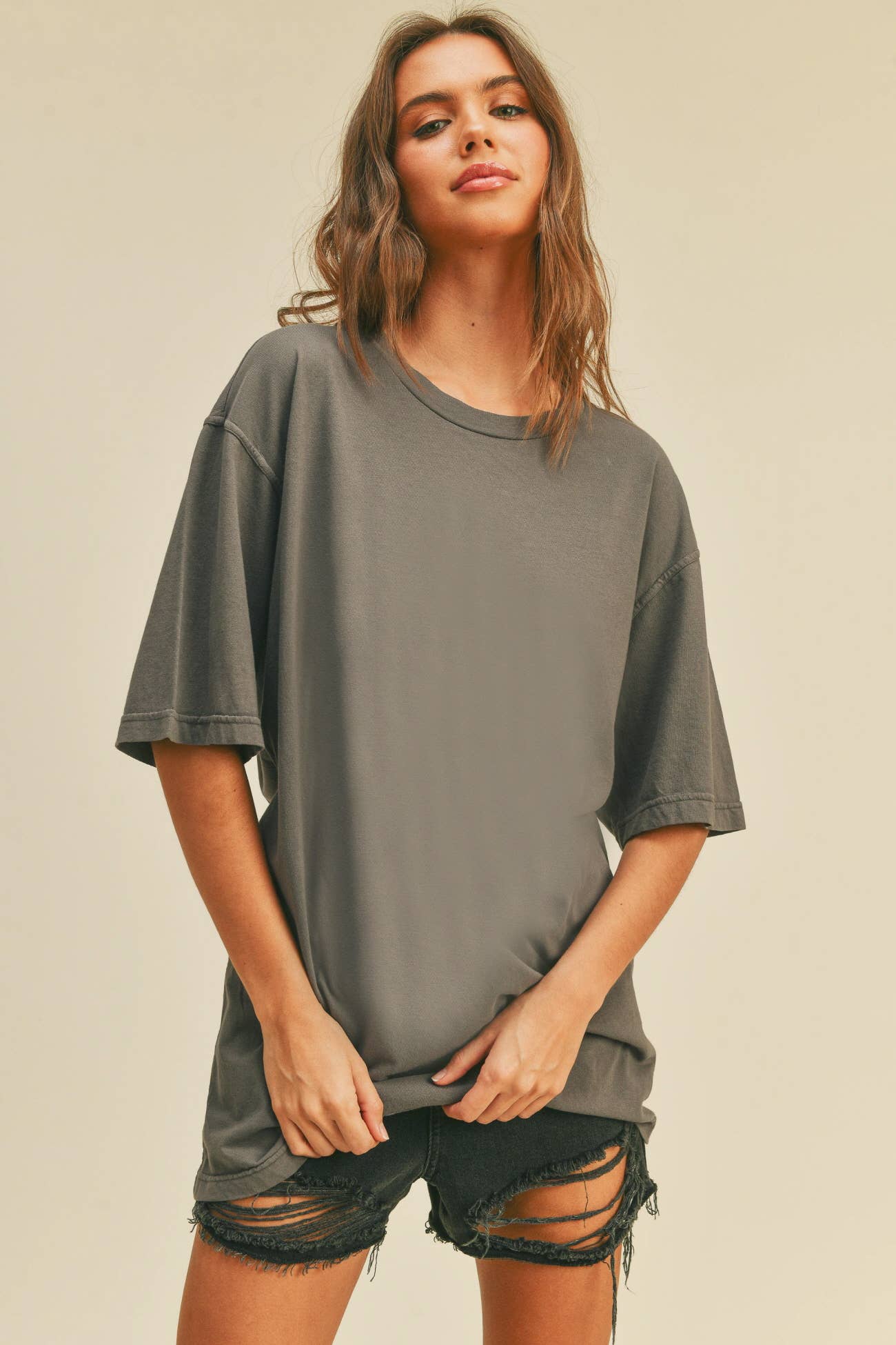 Honestee - Wholesale T-Shirt - Women's - Blank Oversized T-Shirt6