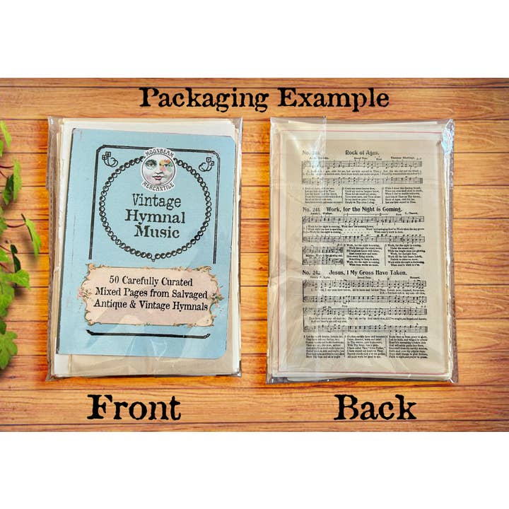 Moonbeam Mercantile - Wholesale Craft Supplies - Vintage Hymnal Sheet Music for Crafting & Weddings5