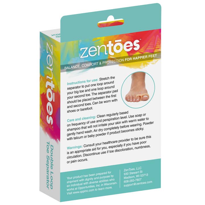 Double Loop Toe Separator - Beige - 2 Pack for wholesale on Faire