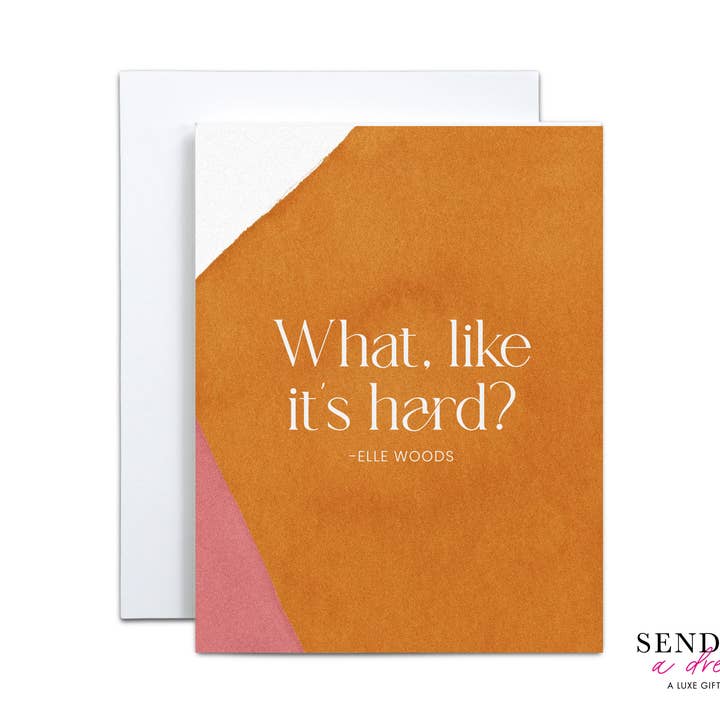 Wat? Alsof het moeilijk is? Felicitatiekaart voor wholesale door Send Me a Dream