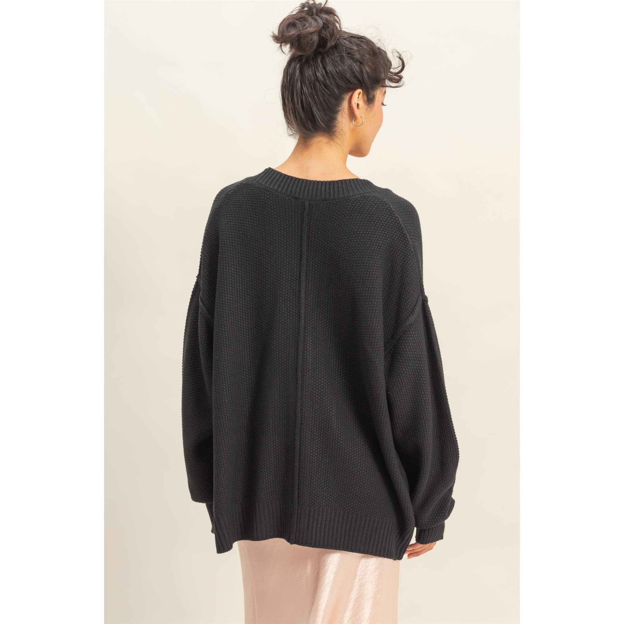 Double Zero - Vendita all'ingrosso Cardigan - Donna - Cardigan oversize con bottoni "Charm Them All"7