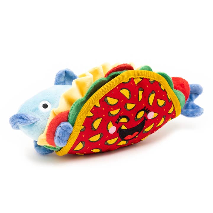 Red Fish Taco Toy for wholesale on Faire