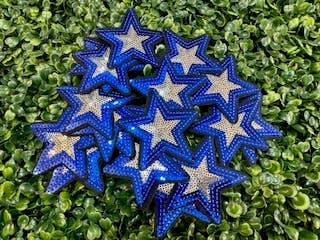 Perfect Chaos Accessories - Wholesale Patch - Blue star with sliver center iron on patch0