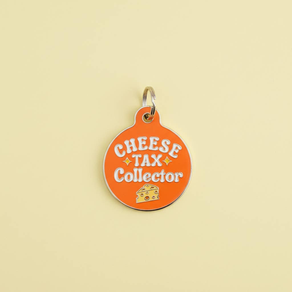 Bad Tags – Großhandel Haustiermarke – Hund – Emaille-Hundemarke mit scannbarer ID - Käse-Steuereintreiber10