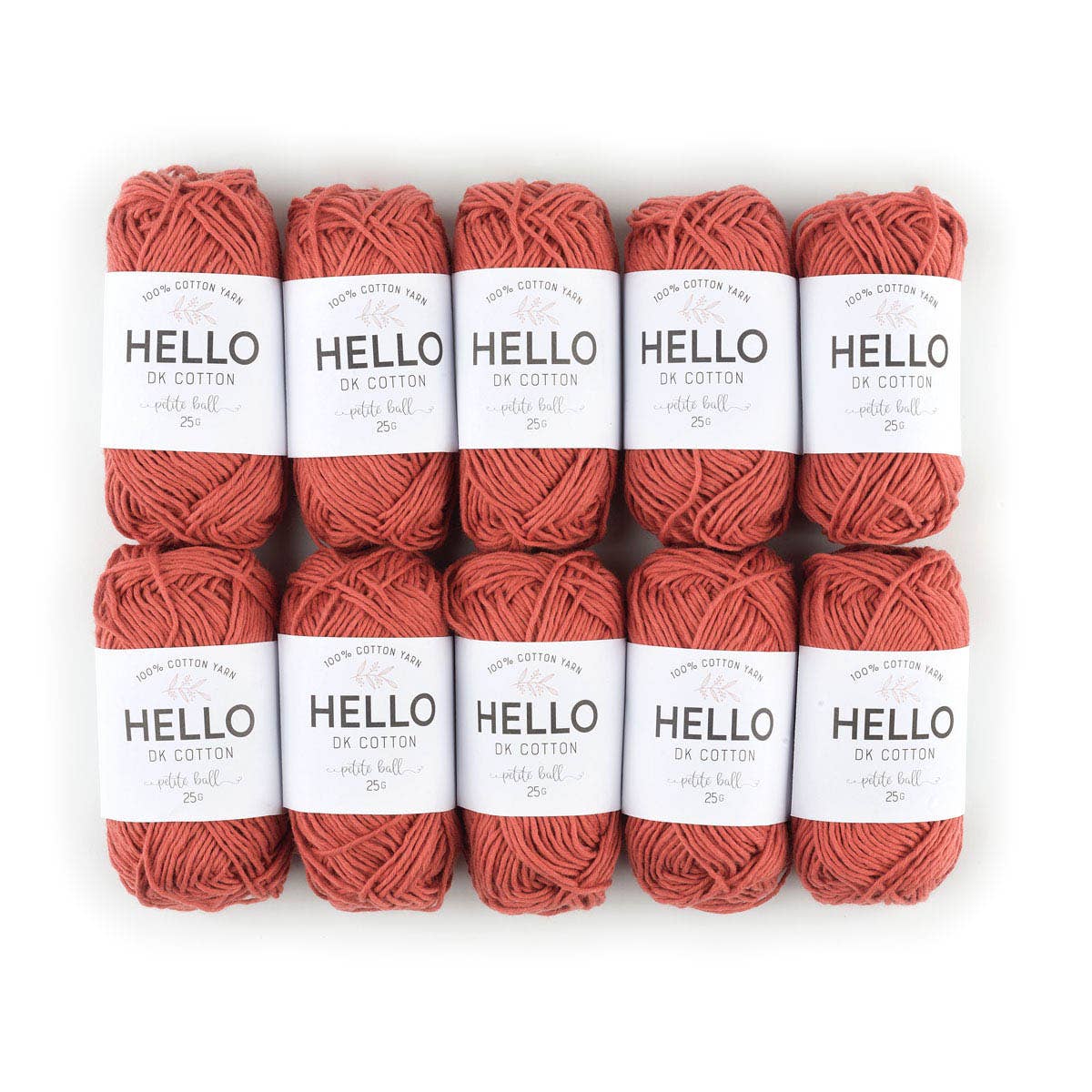 Creative World of Crafts – wholesale Garn – HEJ 100% bomull 25g Amigurumi garn förpackning med 10 bollar16