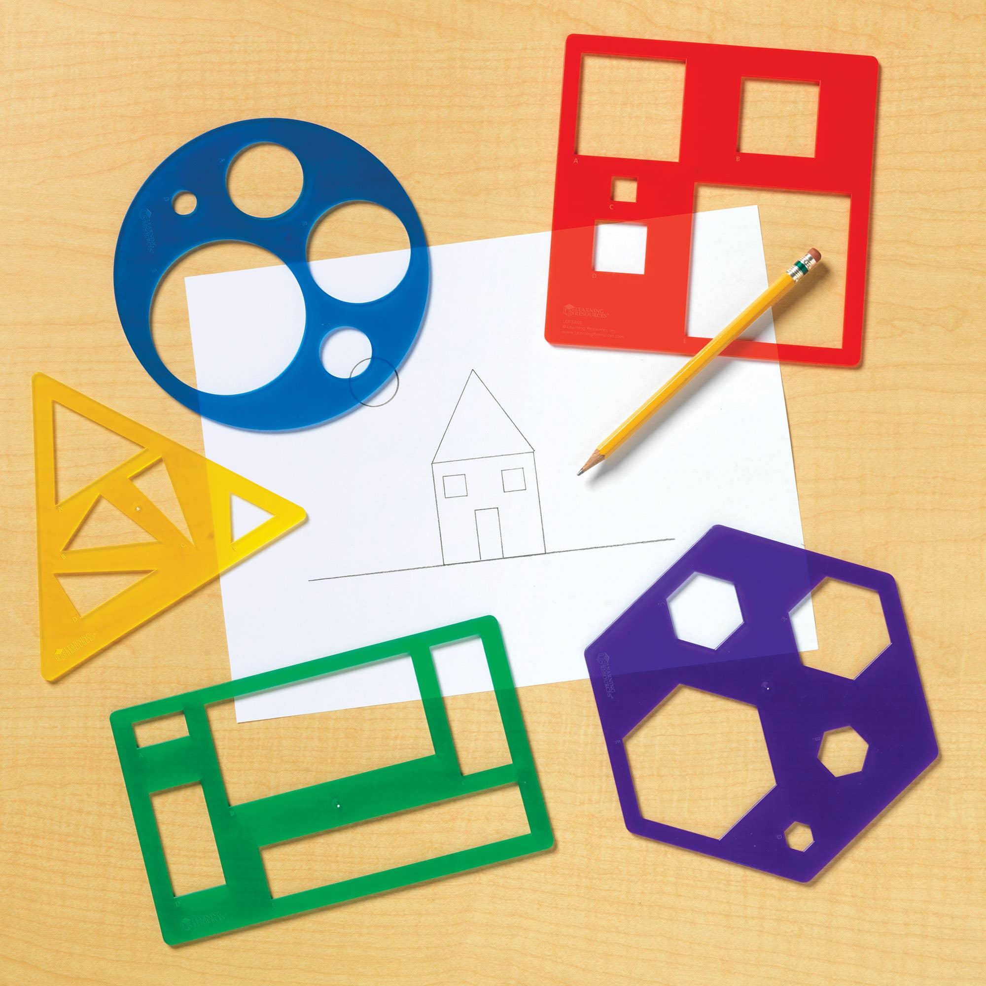 Learning Resources - Wholesale Toy Set - Kids - Primary Shapes Template Set2