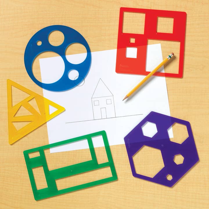Learning Resources - Wholesale Toy Set - Kids - Primary Shapes Template Set2