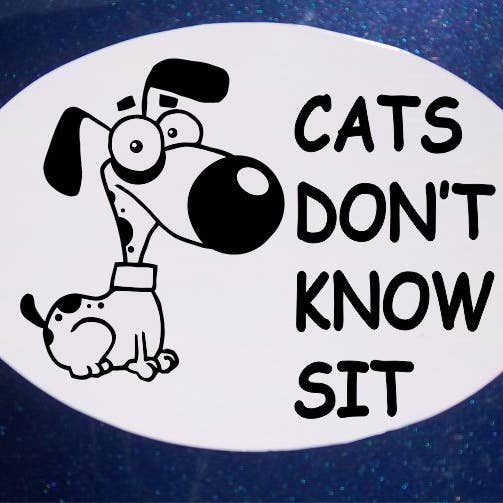 Aimant de voiture Les chats ne savent pas s'asseoir pour la vente par Nan Made Too