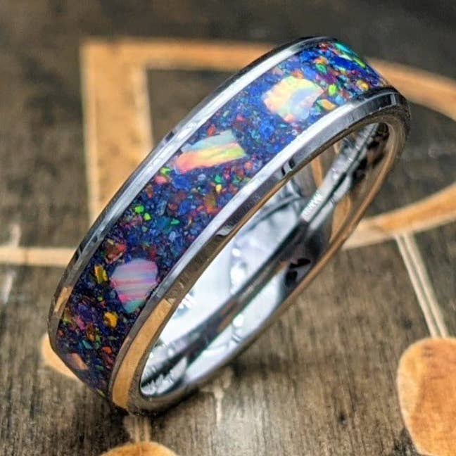 Anneau du soleil lunaire pour la vente par DreamWood Rings