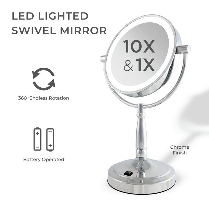 Zadro, Inc. - Wholesale Makeup Mirror - Lighted Makeup Mirror with Magnification & Cordless5