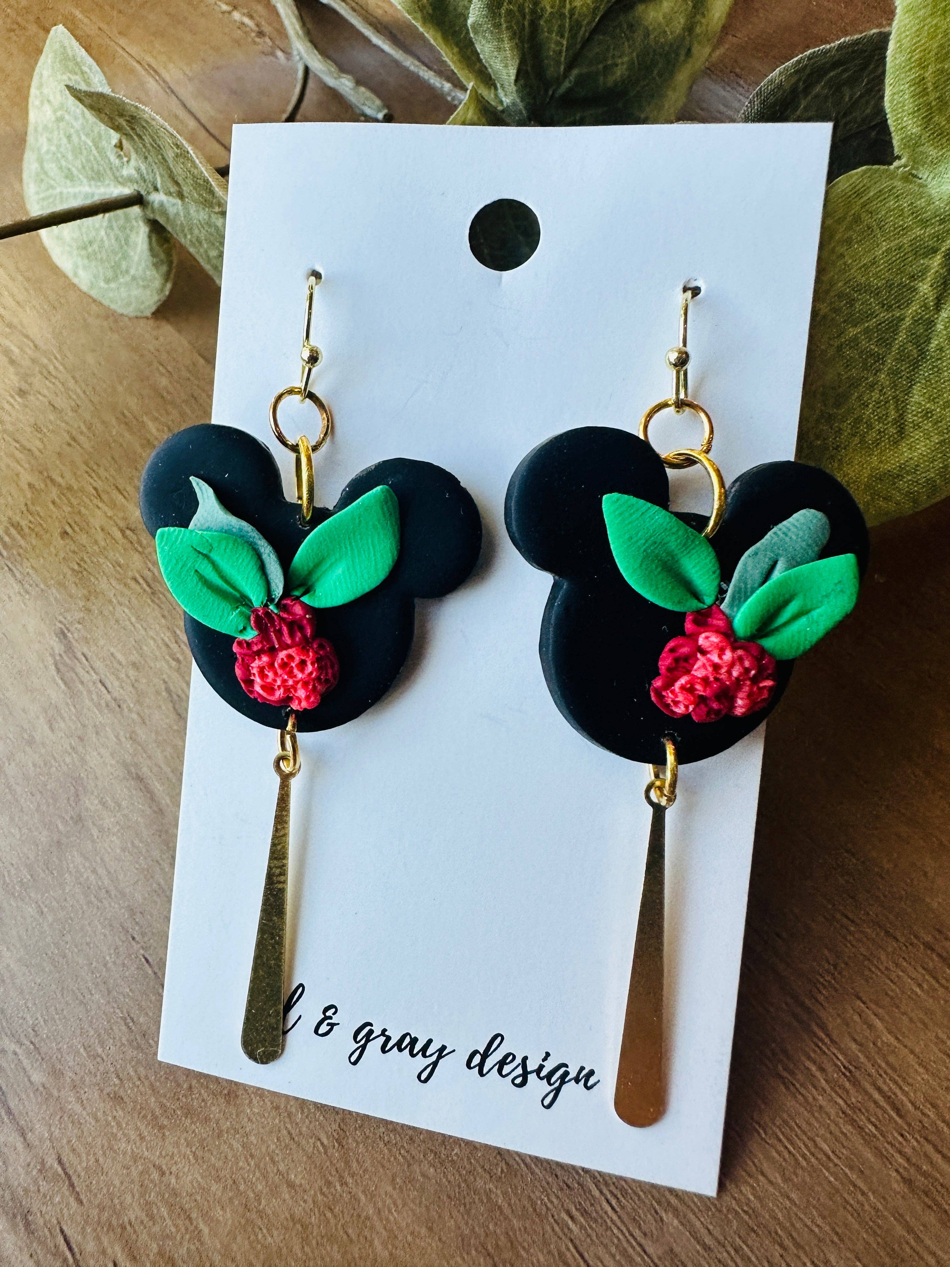 El & Gray Design - Wholesale Dangle Earrings - Theme Park Mouse Earrings (Multiple Styles Available! Click Through)4
