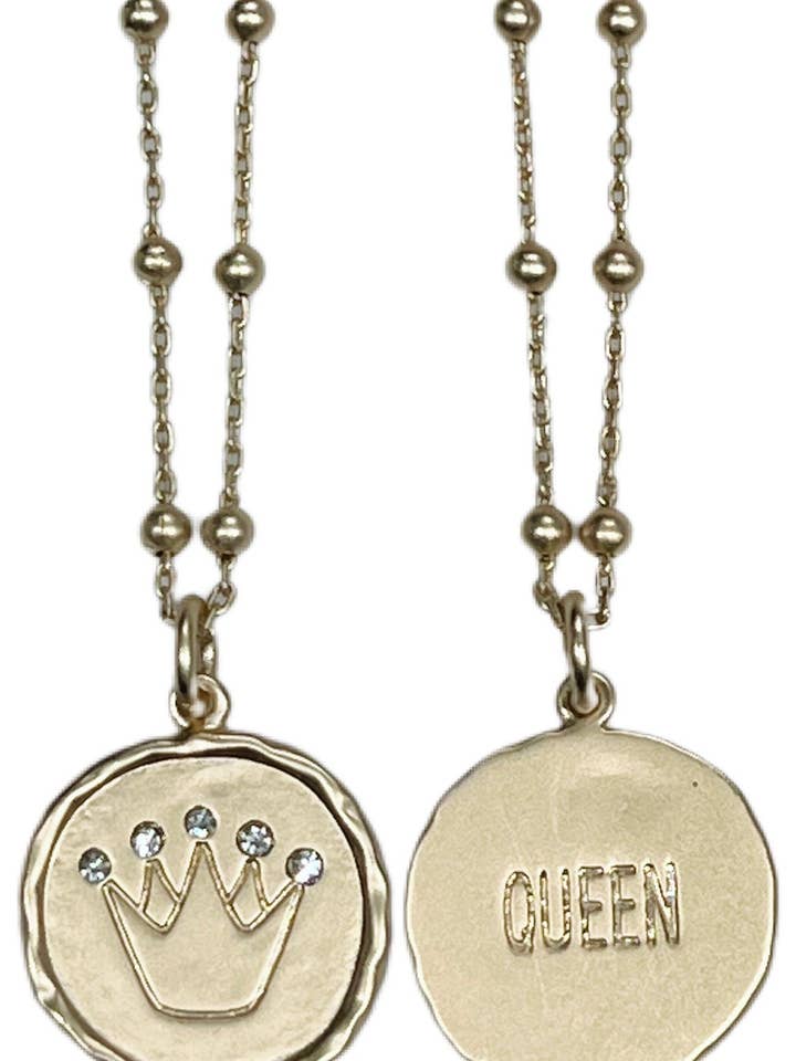 La Déesse Collection Hera “QUEEN” Brass Reversible Necklace for wholesale by Arden