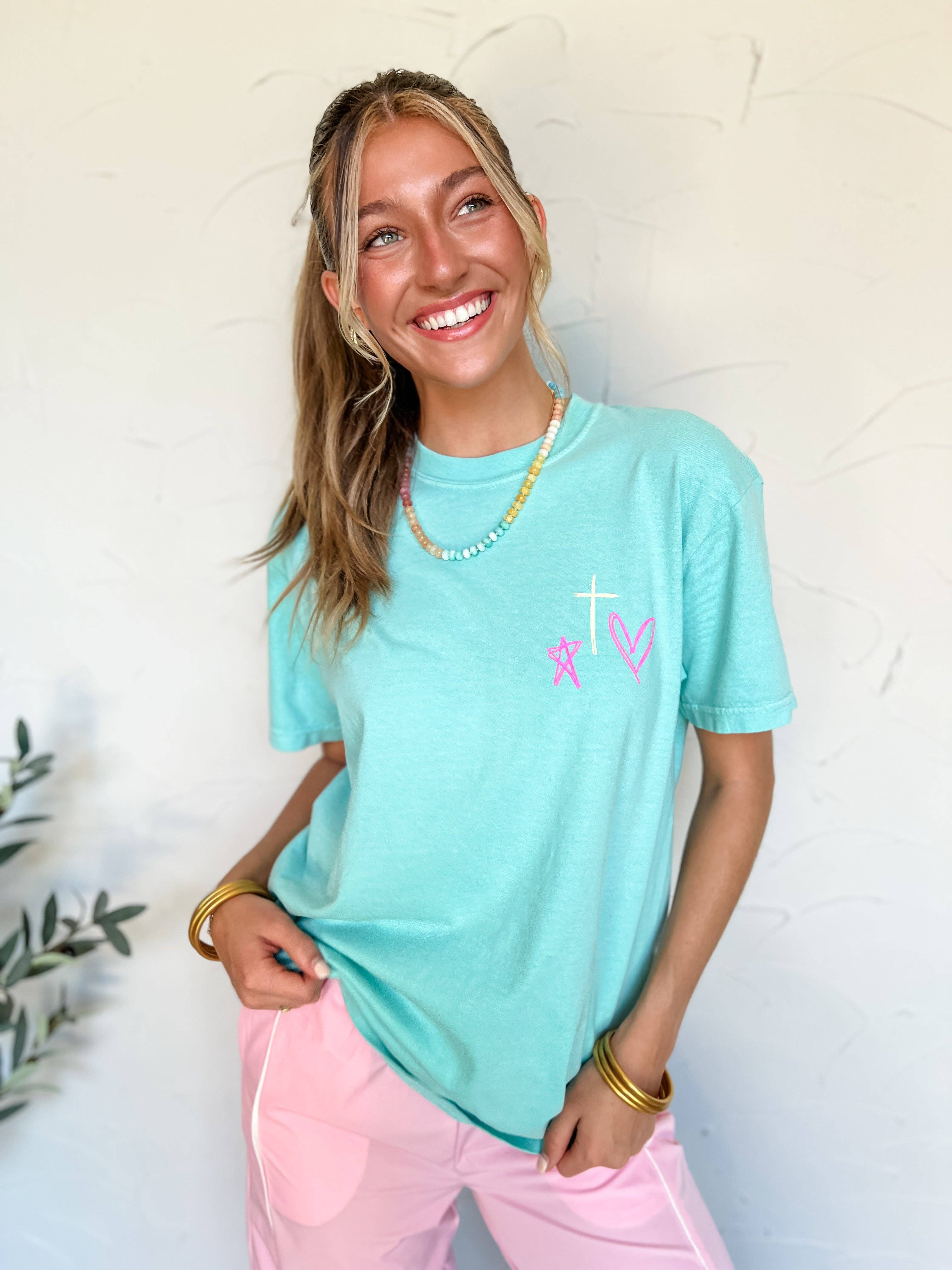 Pierce + Pine - Wholesale Screen Printed T-Shirt - Women's - Friend in Jesus5