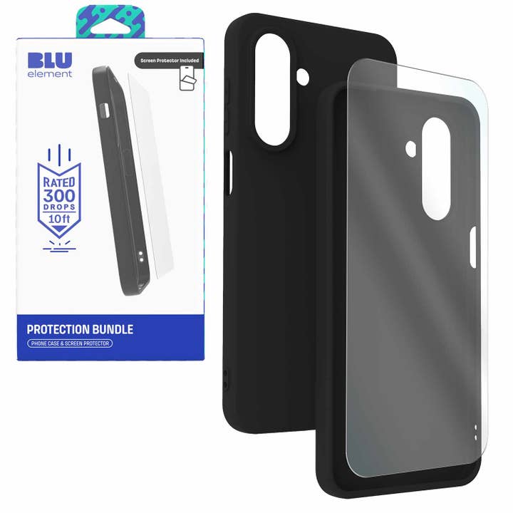 Gelskin Case WITH Screen Protector FOR Samsung A17 - BLACK Black for wholesale by Blu Element