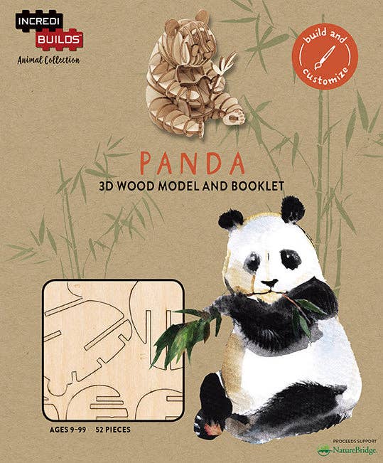 Insight Editions - #1 Pop Culture Publisher - Wholesale DIY Craft Kit - Kids - IncrediBuilds Animal Collection: Panda