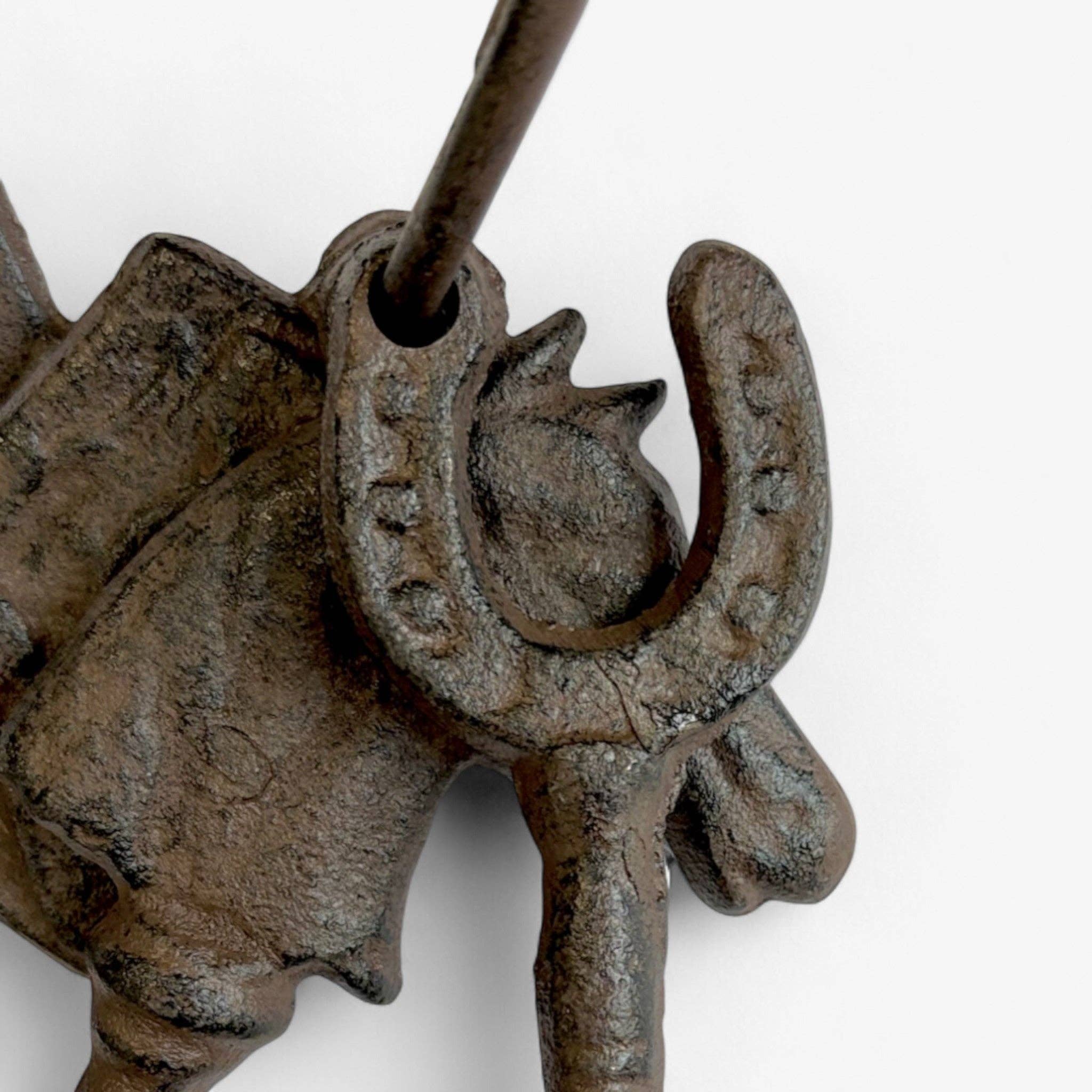 Iron & Blossom - Wholesale Decorative Tabletop Object - Intricate Cast Iron Antique Key Set with Ring, Rustic Home Decor Accents1