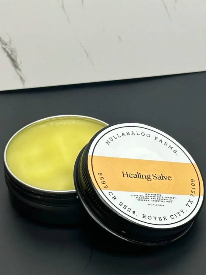 Healing Salve for wholesale by Hullabaloo Farms