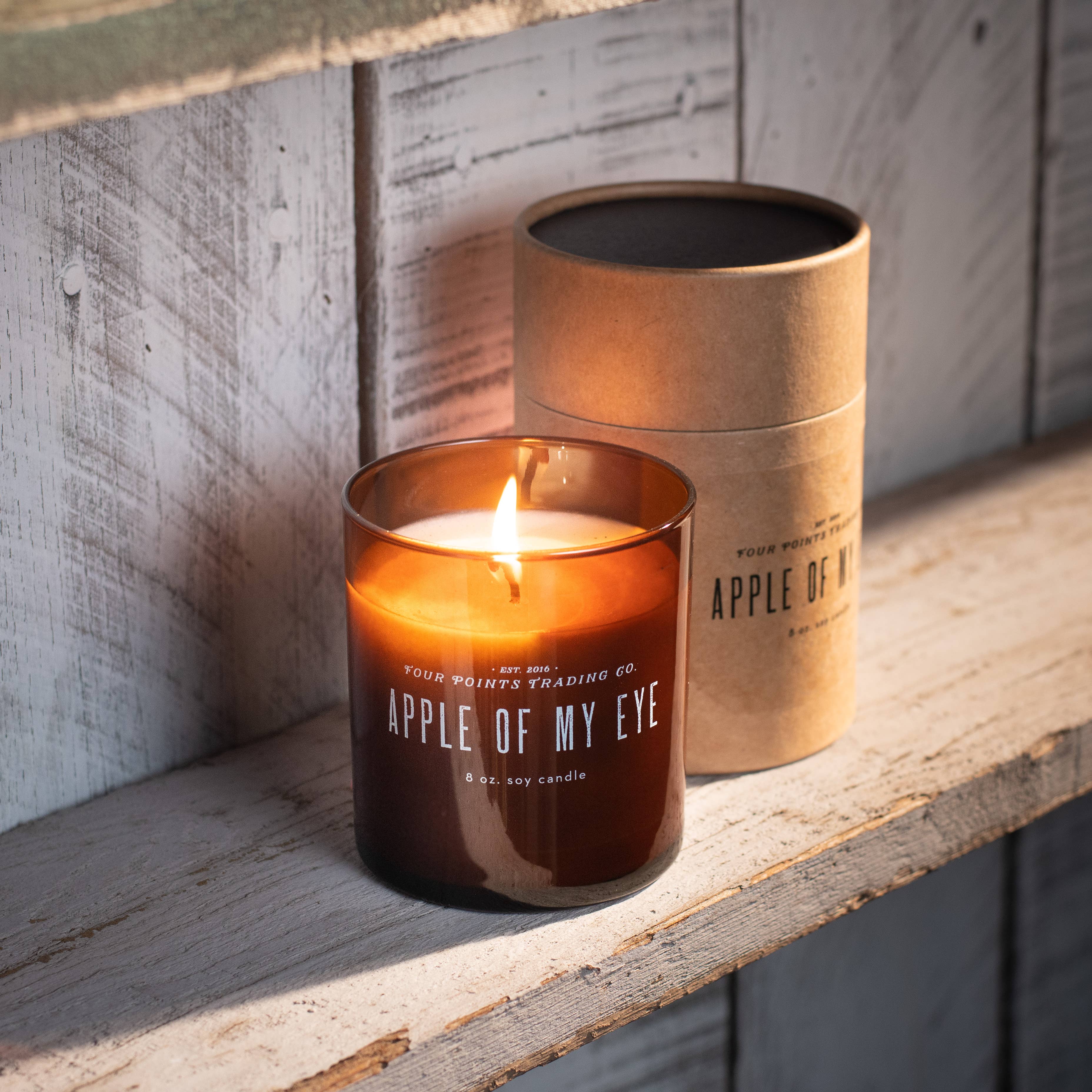 Four Points Trading Co - Wholesale Jar/Filled Candle - Scentiments: Apple of My Eye 8 oz Soy Candle1