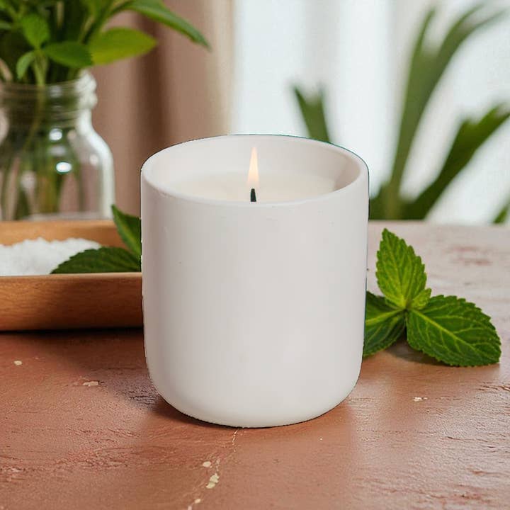 The Modern Sonoran - Wholesale Jar/Filled Candle - Serenity: Refreshing Mint Quiet Luxury Hemp Spa Candle5