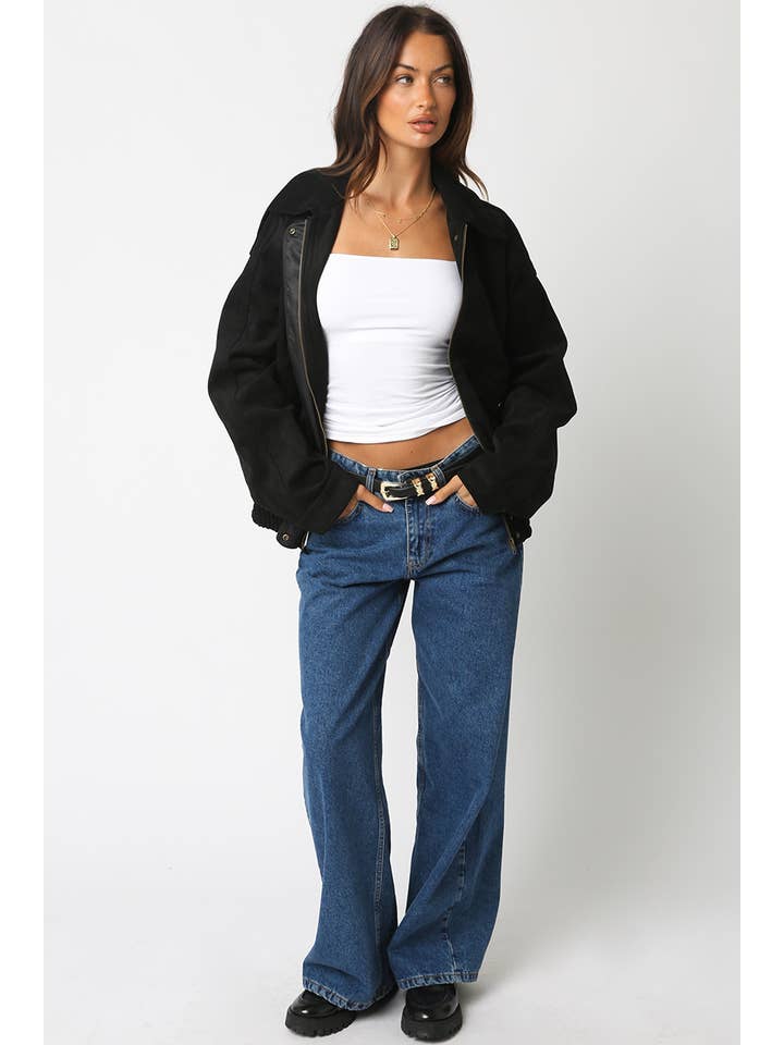 Olivaceous - Wholesale Jacket - Women's - Mia Faux Suede Jacket9