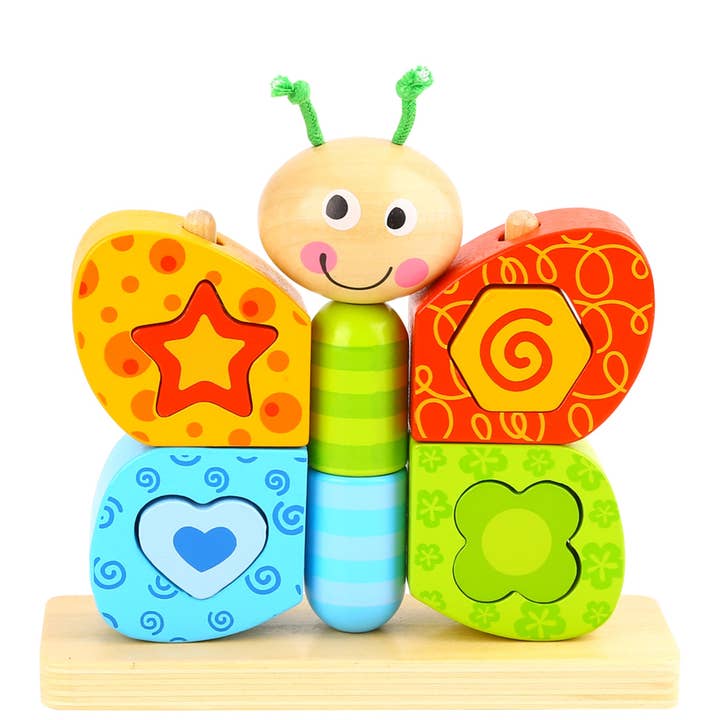 Butterfly trælegetøj til småbørn for engroshandel hos Woody Treasures