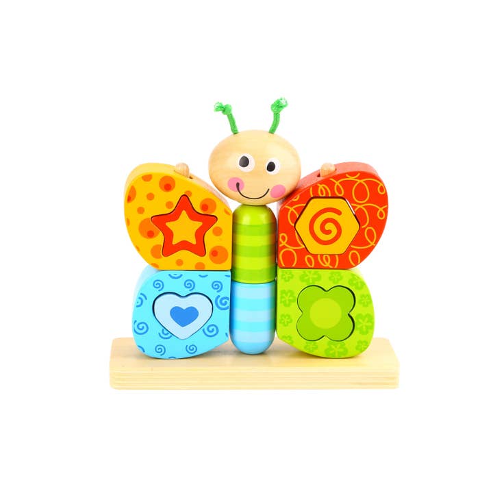 Woody Treasures - Wholesale Wood Toy - Kids - Butterfly Wooden Toy for Toddlers