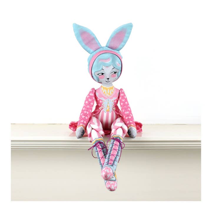 Miss Ella – wholesale DIY craft kit – DIY Dolly Kit - Mewky the Circus Ringmaster Cat Bunny Doll5
