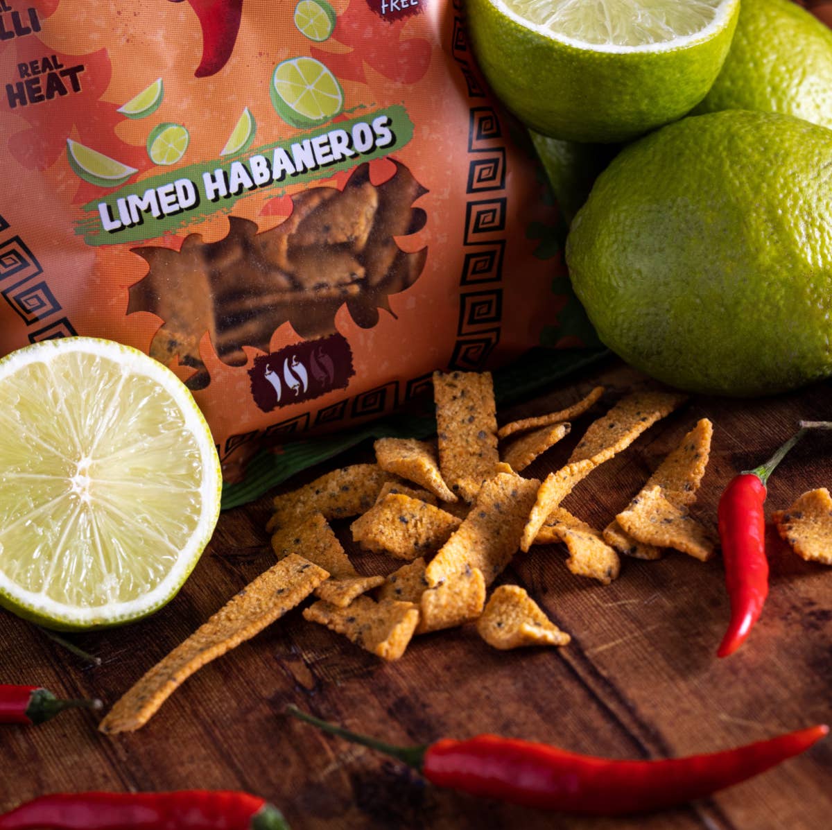HOT-CHIP – Großhandel Cracker – HOT-CHIP Strips Limed Habaneros 80 g1