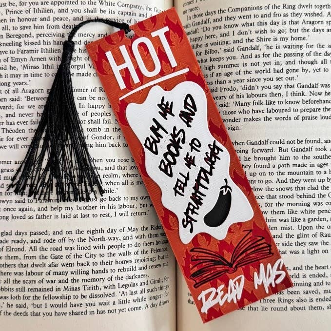 Hot Sauce Packet 3D Printed Bookmark for wholesale by Twisted Layers