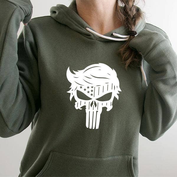 Berkley Rose Collection – wholesale Hoodie - Dam – Donald Trump Punisher - Huvtröja6