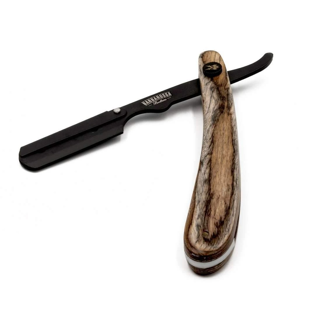 Barbarossa Brothers Online - Wholesale Razor - Men's - The Buccaneer: Cut Throat Razor - Brown Wood3
