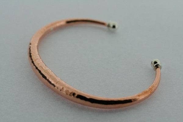 Makers & Providers - Wholesale Cuff bracelet - Tapering Tubular Battered Cuff - Copper