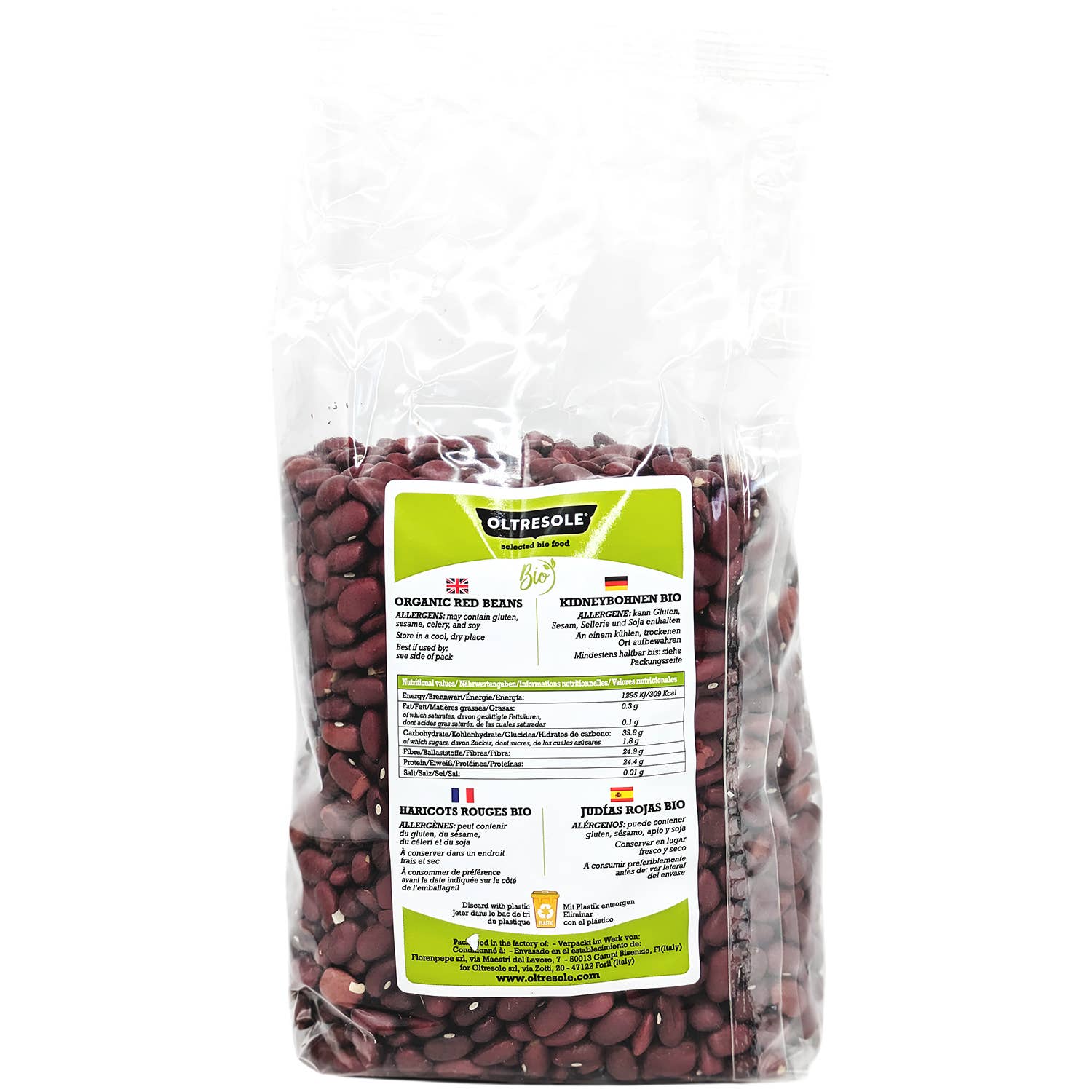 Oltresole - Wholesale Beans - ORGANIC RED BEANS 1 Kg2