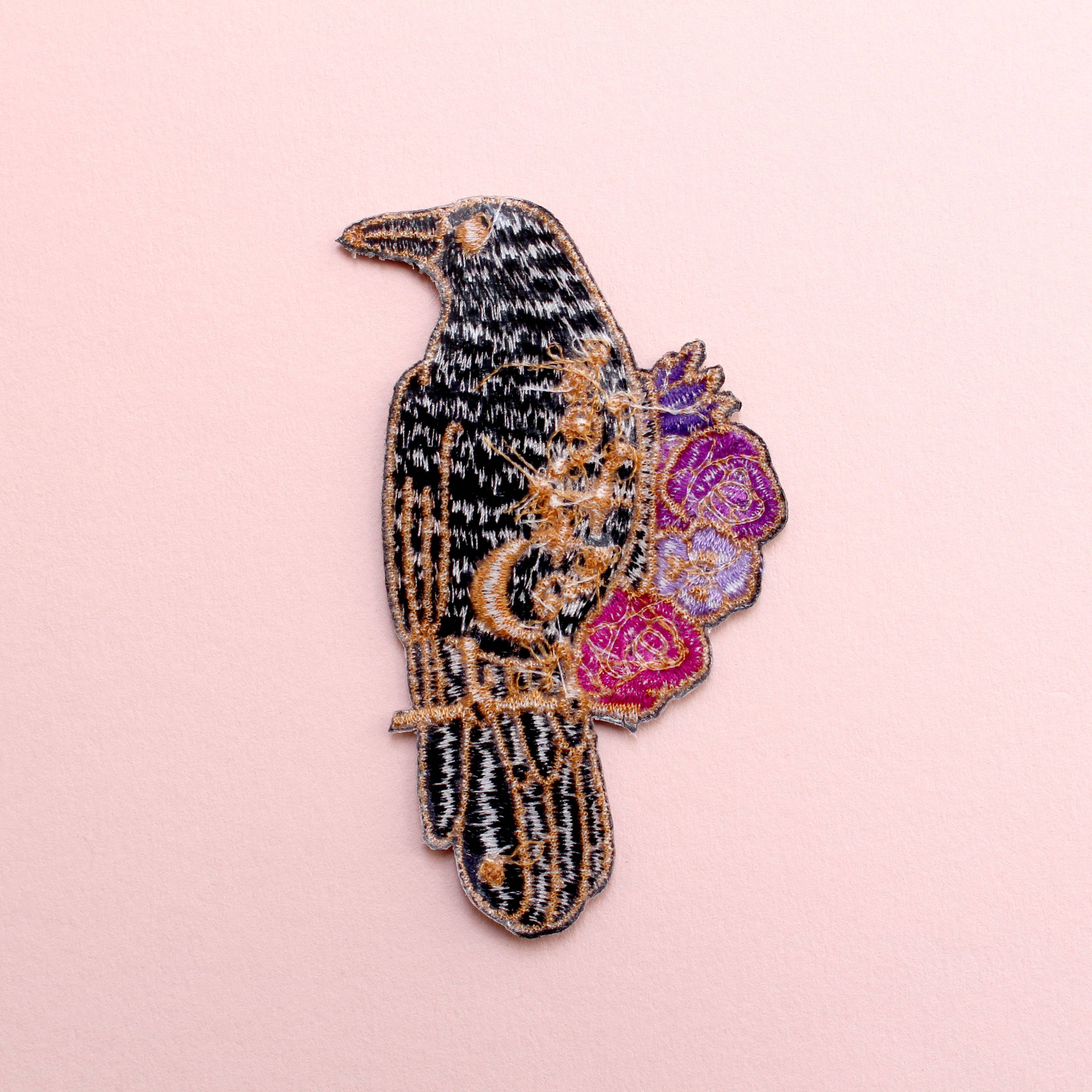 Glitter Punk – wholesale Patch – Crow Iron-on Patch2