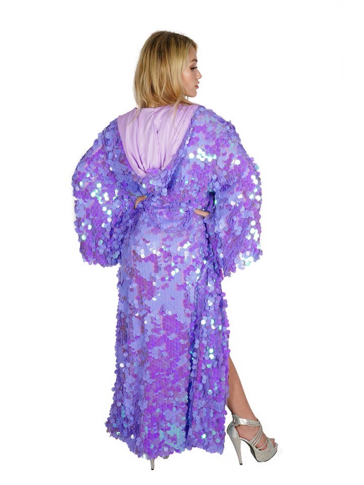 Western Fashion – wholesale Rock - Dam – 2597 Duster Sjöjungfru med Huva1