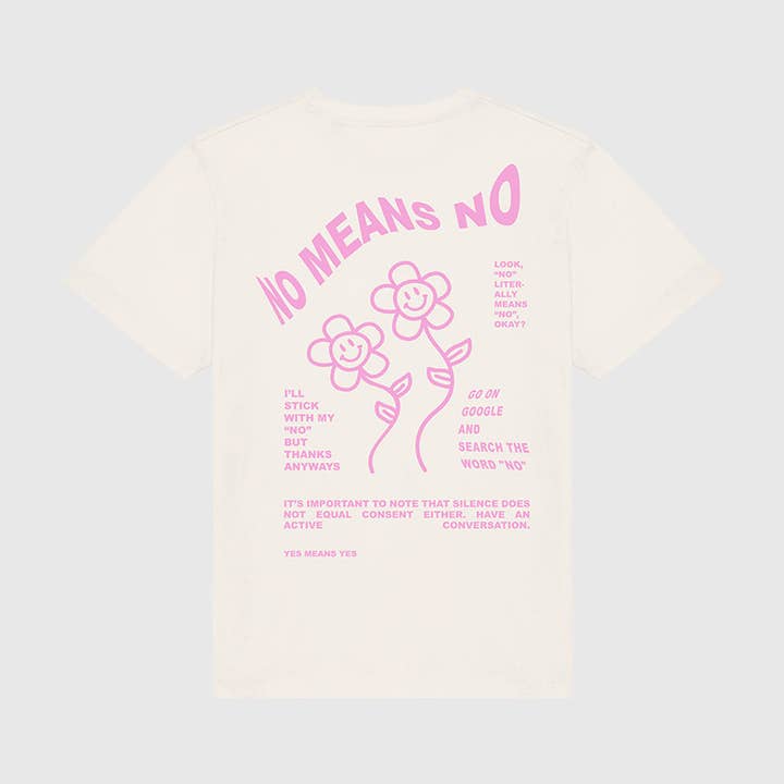 GEEN BETEKENT GEEN TEE RAUW ROZE voor wholesale door Ivory Therapy