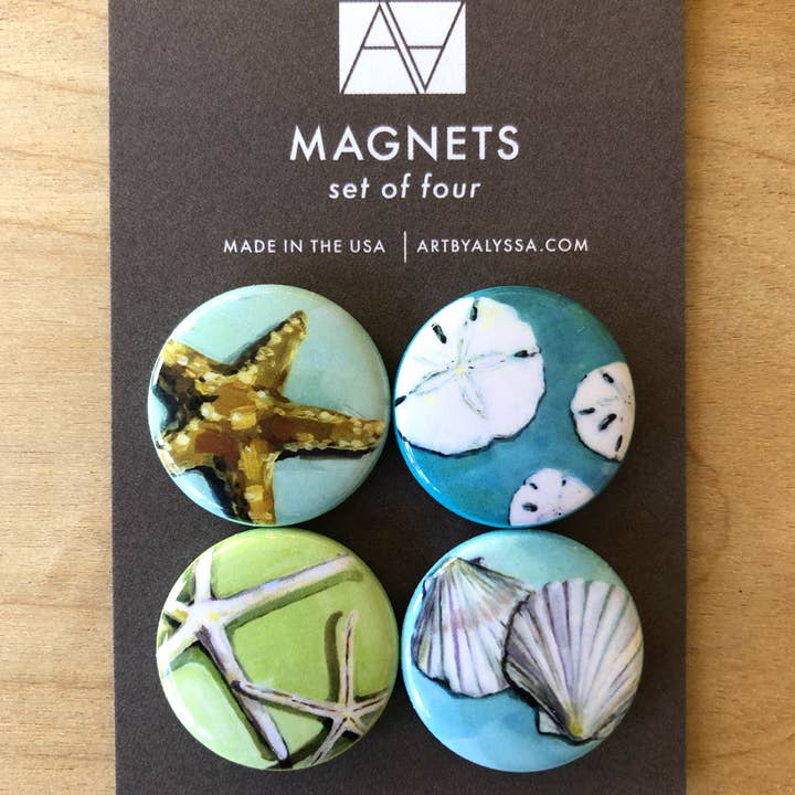 Shells Magnet Set for wholesale by Art by Alyssa