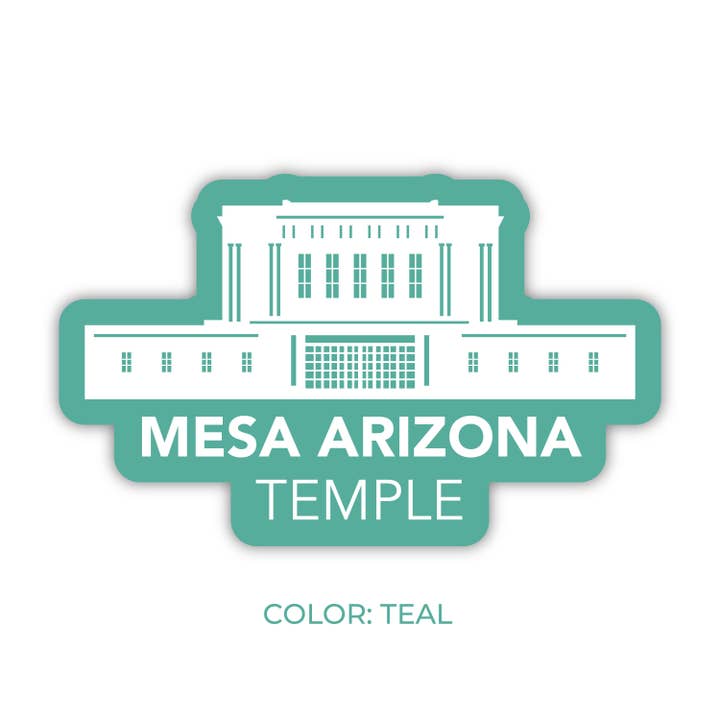 JasmineTreeDesign - Wholesale Sticker - Mesa Arizona Temple Sticker, LDS Mesa Arizona Temple Temple4