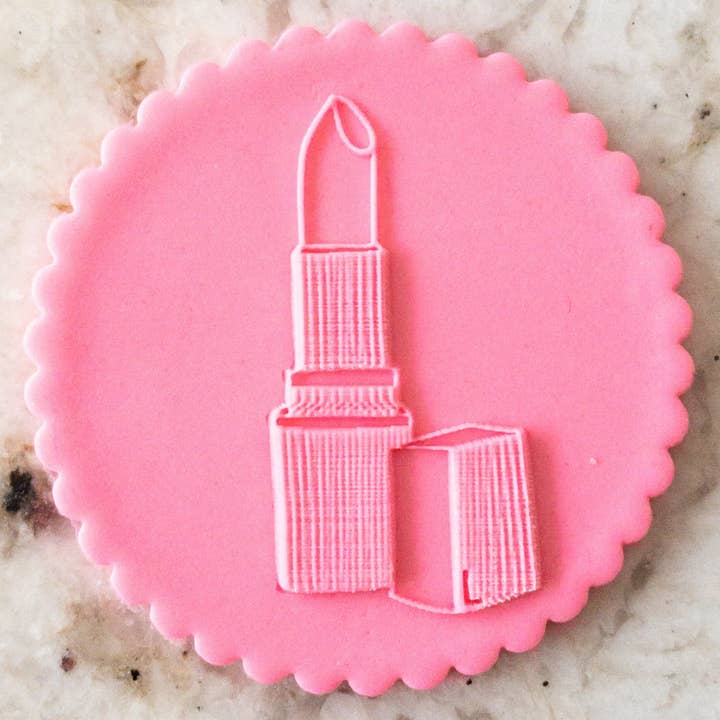 Lipstick POPup Embosser Cookie Biscuit Stamp Valentines D for wholesale by Cut Bake Stamp