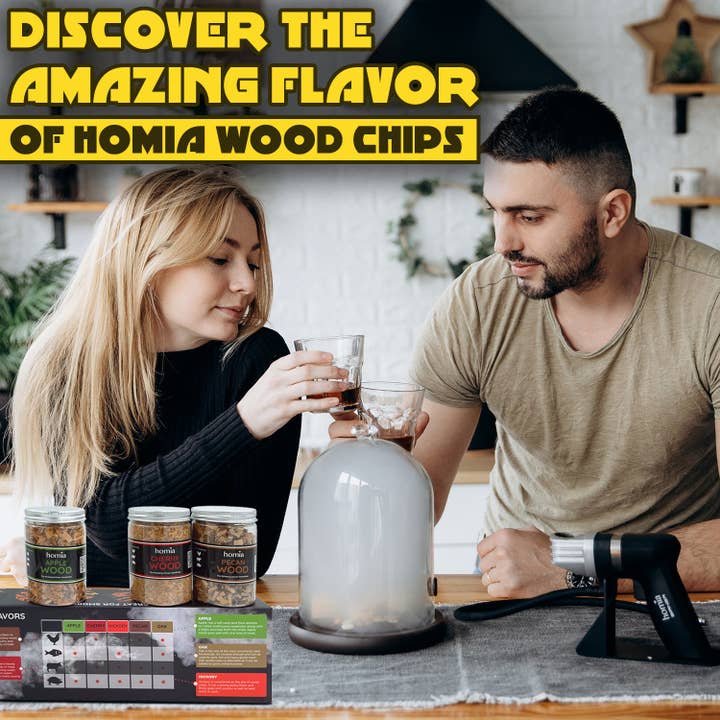 homia - Wholesale Bar Tool - Wood Chips Set for Smoking Infuser3