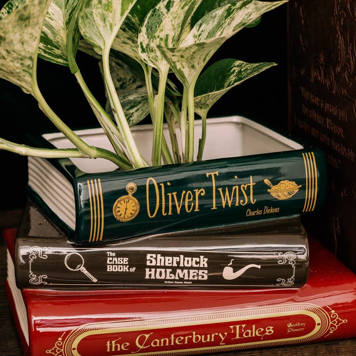 Steel Mill and Co. - Vente Jardinière - Jardinière en livres empilés, Sherlock0