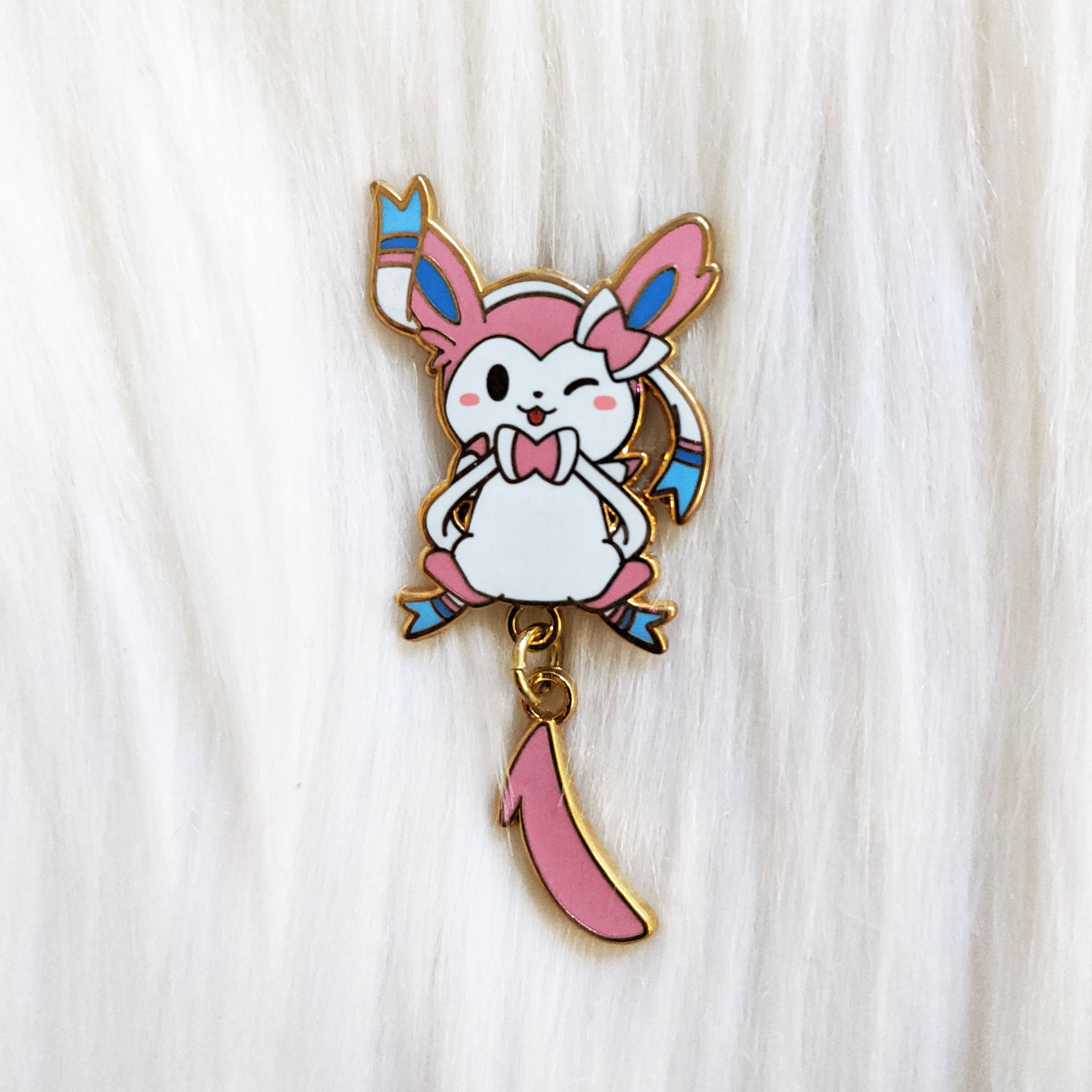 Sugar Cubed Studios - Wholesale Lapel Pin/Button - Eeveelution - Dangle Tail Enamel Pin2