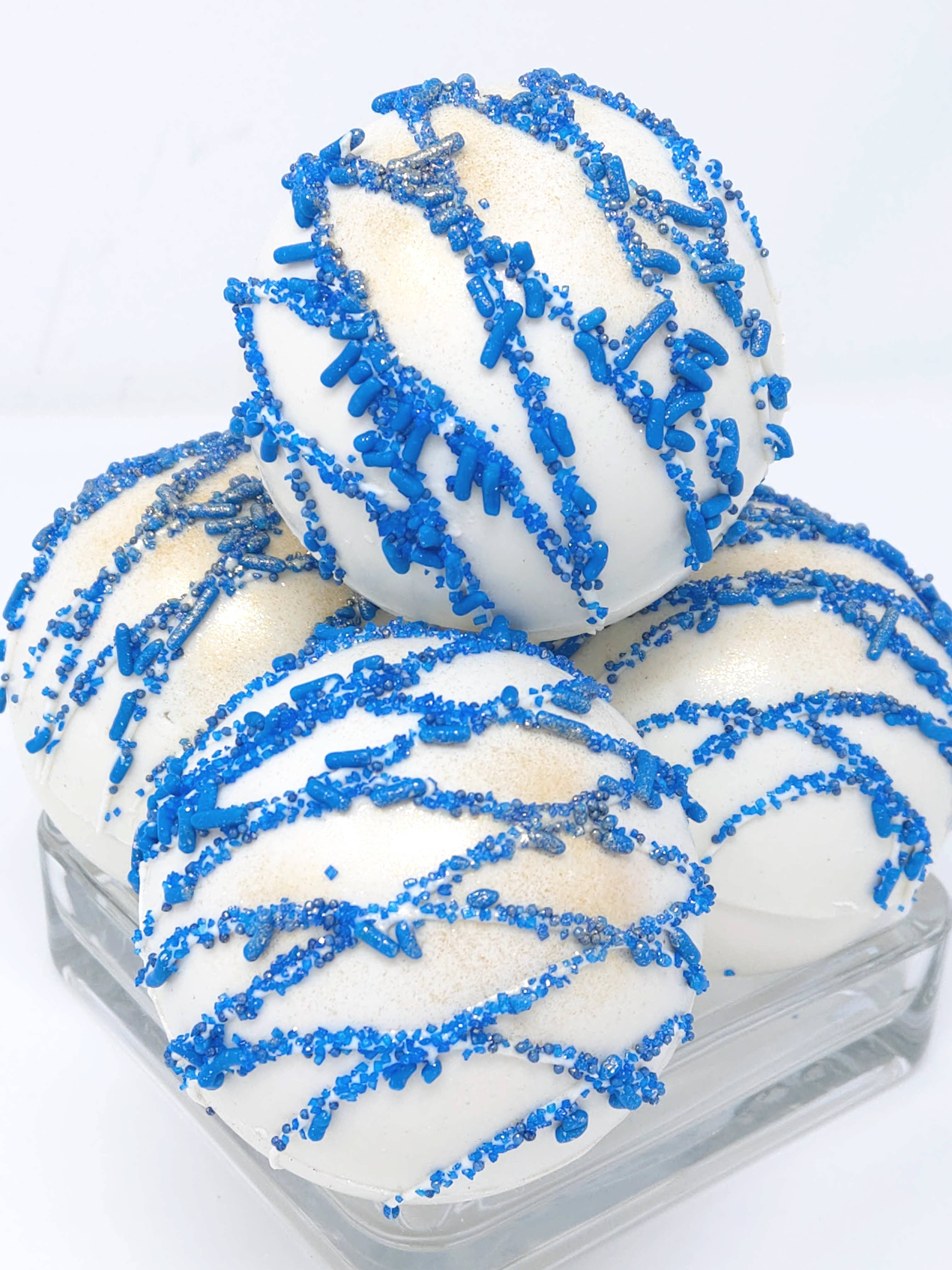 Wild Angel Treats, LLC – wholesale Hot cocoa mix/kit – Hanukkah Large Artisanal Hot Cocoa Bombs6