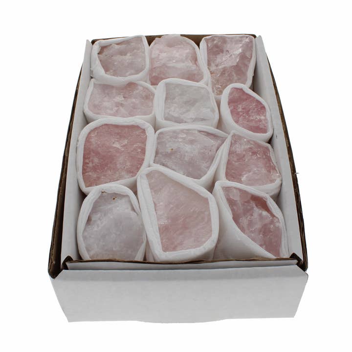Rose Quartz Flat Pack for wholesale by Gemstone USA