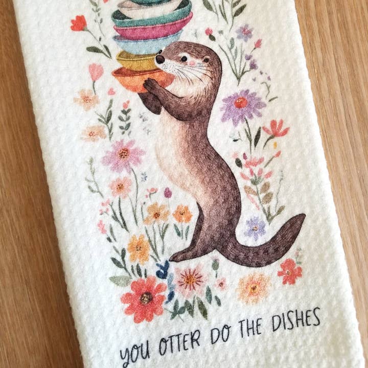 You Otter Do the Dishes Tea Towel and other Purchase Wholesale otter. Free Returns & Net 60 Terms on Faire trending on Faire.