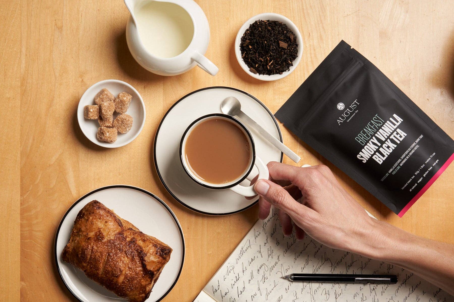 August Uncommon Tea – Engroshandel Løs te – Morgenmad - Røget Vanilje Sort Te4